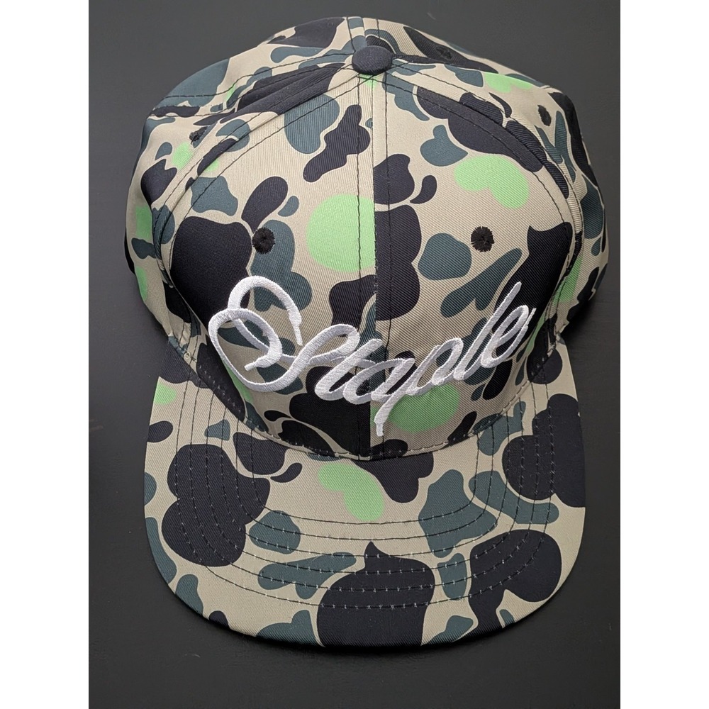 Staple Pigeon Skate Hat Snapback Green Camo Threadbeast Collab OSFM